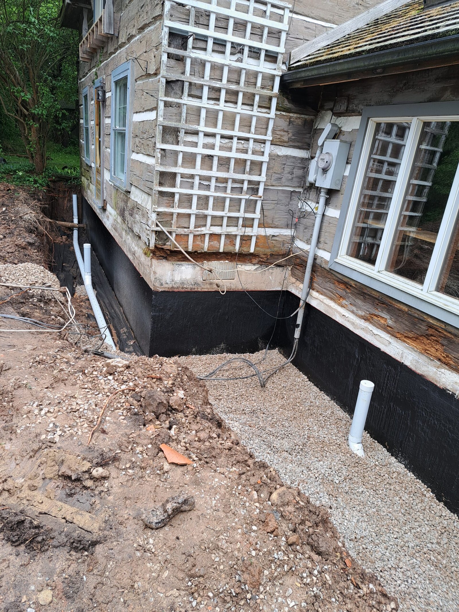 Grading and drainage work